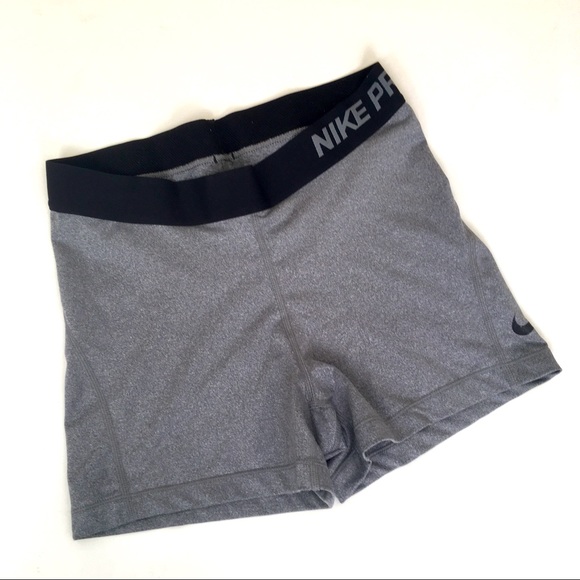 Nike Pants - Nike Pro Gray Spandex Workout Shorts Dri-Fit